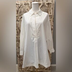 MAEVE Anthropologie Crisp White TUNIC